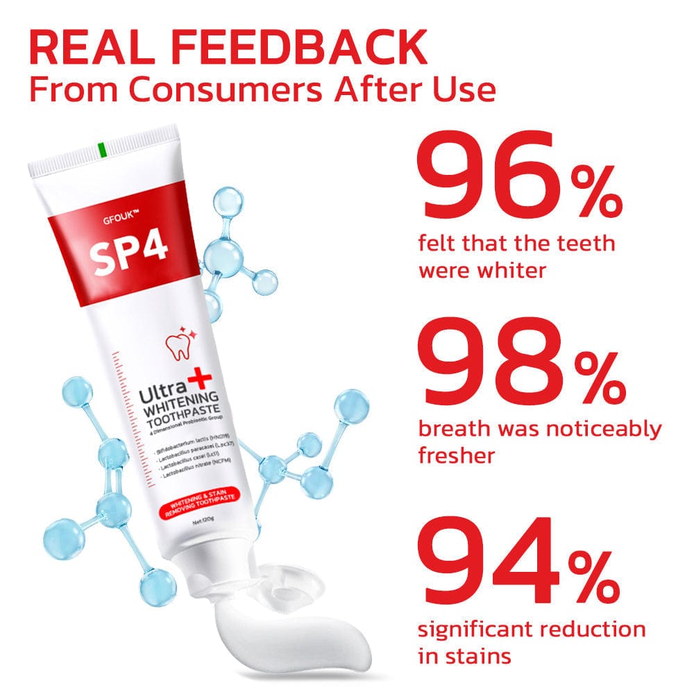 SP-4 Probiotic Teeth Whitening Toothpaste Buy 1 Get 1 Free! OFFER ENDS TODAY!